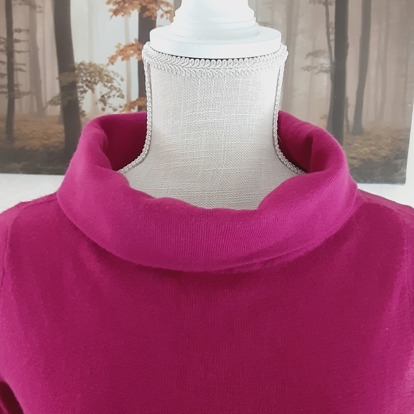 NY & Co. Pink Turtleneck Blouse - Picture 2 of 4